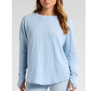 Zella Relaxed Washed 2.0 Long Sleeve Slub Tee